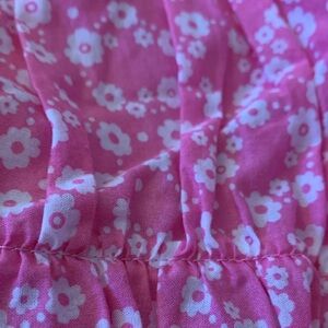 Pottery Barn Kids Pink and White Floral twin duvet